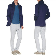 OEM trendy navy city P coat for men